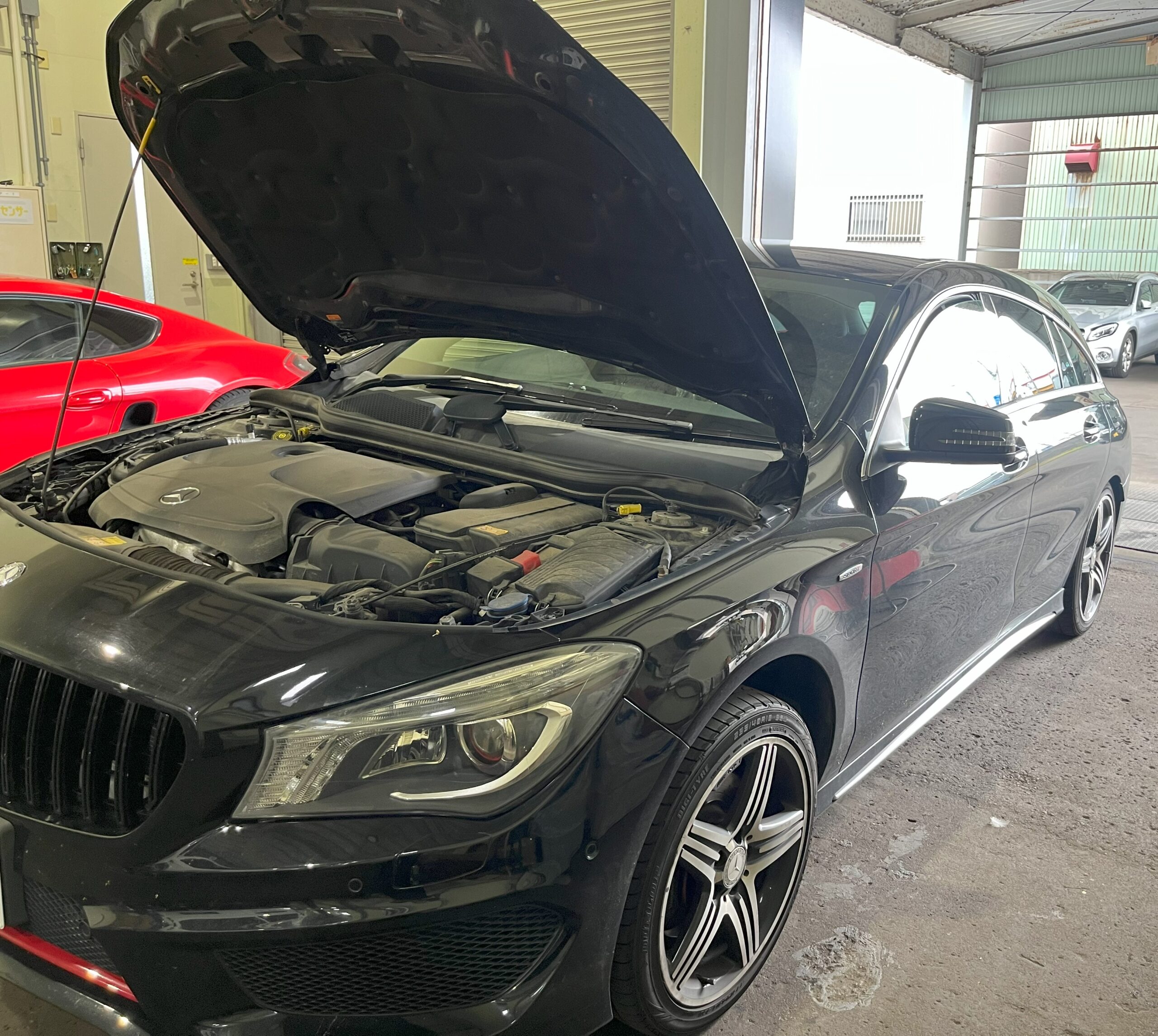 CLA　低ダストブレーキパット取付